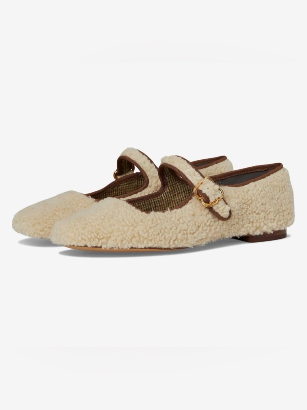 Sam Edelman® Michaela Mary Jane Flat Loafer in Natural Fur Sz 9